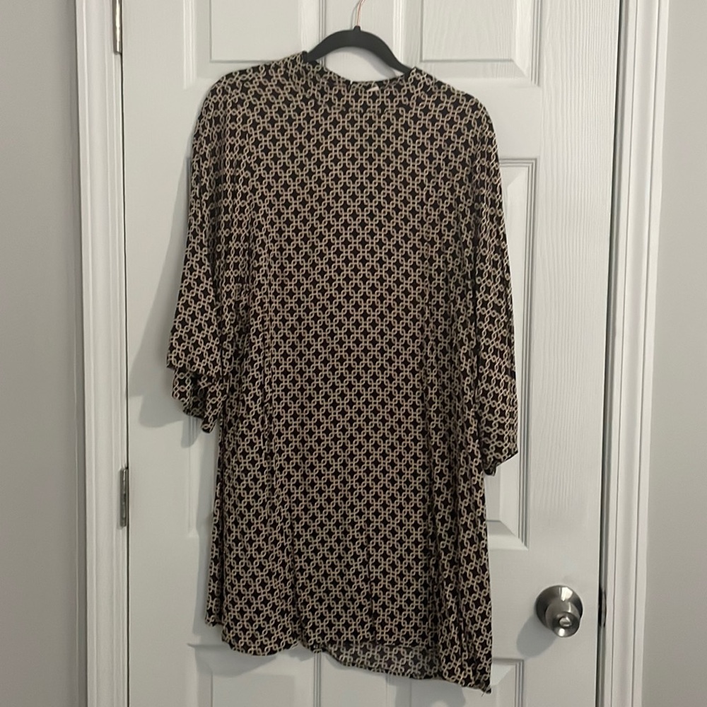 H&M shift dress with bell 3/4 sleeves